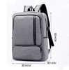 Newest Durable Waterproof Laptop Bag USB Backpack School With Leather Trim