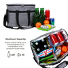 1680d Waterproof Insulated Cooler Box & Snap basket With 30L Capacity For Travel Picnic