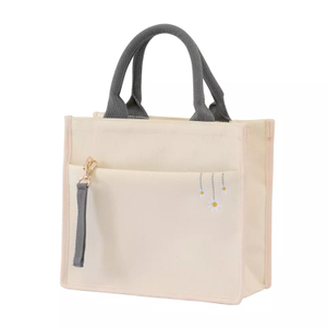 Promotion New Canvas Tote Bag Embroidered Style Shopping Bag
