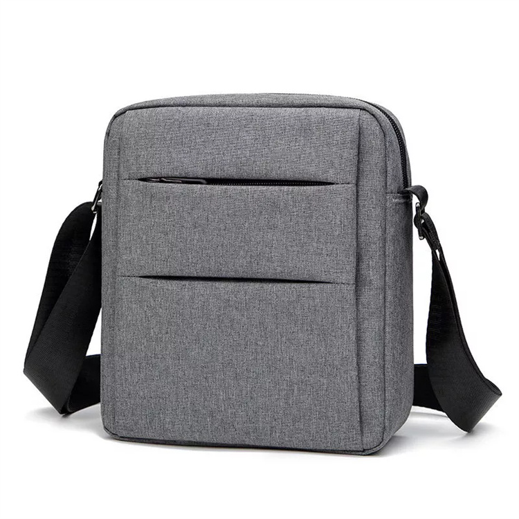 Custom Square Crossbody Bag with Multi Pocket for Men Waterproof Oxford Travel Messenger Bag