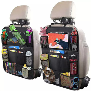 Amazon Hot Sale Car Backseat Organizer Car Organizers with Touch Screen Tablet