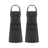 Waterproof Adjustable Thicker Version Cooking Kitchen Apron 2 pcs With 2 Pockets