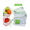 Recycled RPET Mesh Produce Bags With Drawstring For Grocery Shopping,Toy,Travel & Market