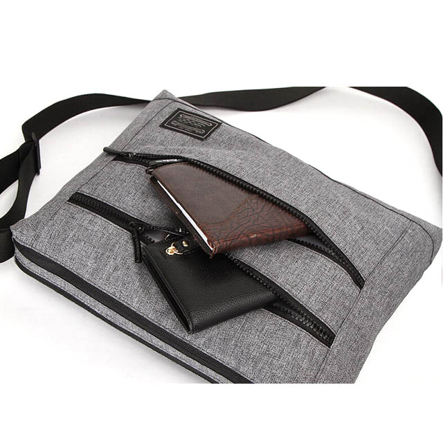 Custom Mens Messenger Shoulder Bag With Adjustable Shoulder Strap