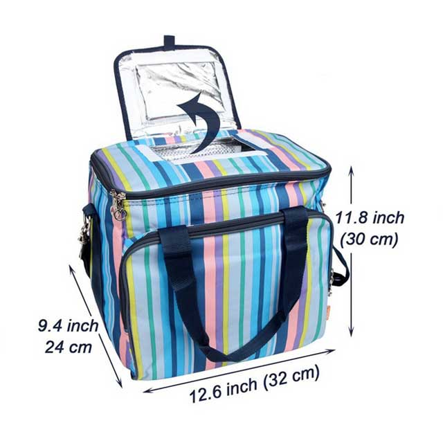 Stylish Lunch & Wine Cooler Bags And Box For 6 Cans With Insulated Material And Handles