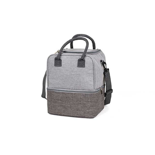 Reusable Insulated Waterproof Lunch Tote Bag With Two Main Spacious Compartments