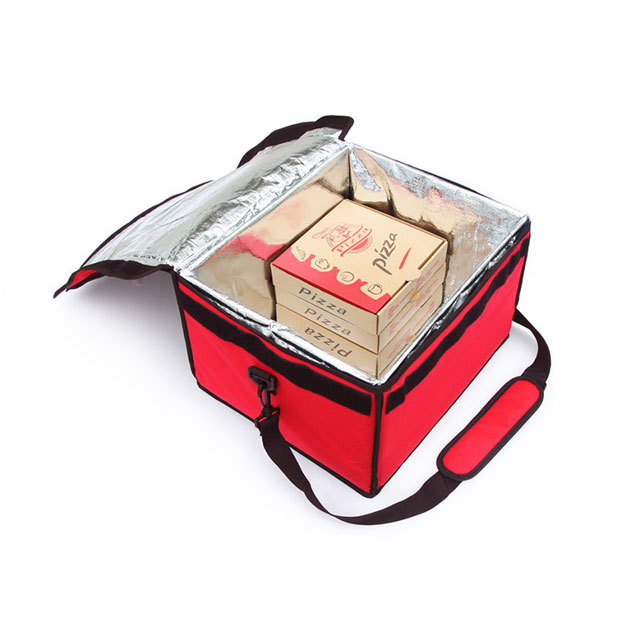 Foldable Insulated Pizza & Food Delivery Bags With Removable Shoulder Strap