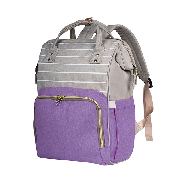 lilac diaper bag